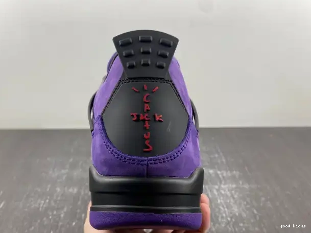 Cheap Jordan Purple Air x Scott 4 Suede Travis 0322